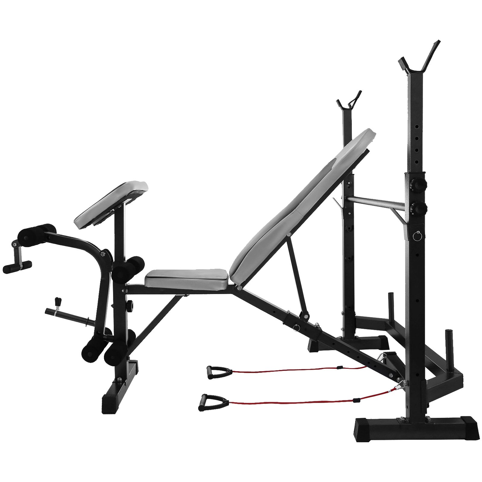 VEVOR Weight Bench 660LBS Weight Lifting Bench Weight Bench Adjustable Exercise Bench for Indoor Use Weight Bench Set with Leg Developer Workout Bench Split Type (Other)