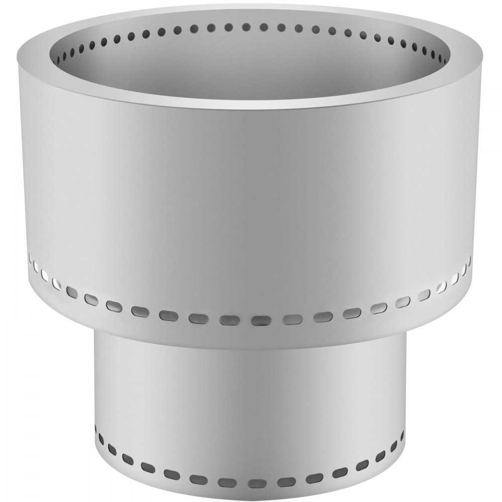 VEVOR Hoguera sin humo, estufa de acero inoxidable, hoguera grande de 20 pulgadas de diámetro para quemar madera, estufa al aire libre, hoguera, hoguera portátil sin humo para picnic, camping, patio trasero, color plateado