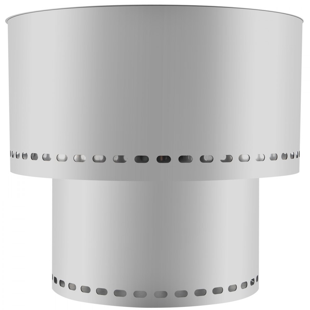 VEVOR Hoguera sin humo, estufa de acero inoxidable, hoguera grande de 20 pulgadas de diámetro para quemar madera, estufa al aire libre, hoguera, hoguera portátil sin humo para picnic, camping, patio trasero, color plateado