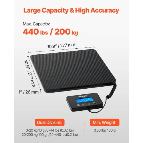 Digitaalne pakkekaal 200 kg / 10 g — pilt 2