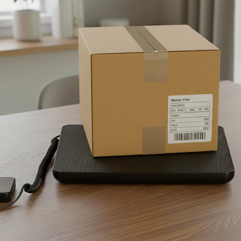 VEVOR Digital Postal Scale, 10 g/100 g Dual Accuracy, 200 kg Commercial Weight Scale with Hold/Tare Function & LCD Display, Fit for Packages, Postage, Luggage, Battery & Charging Cable Included