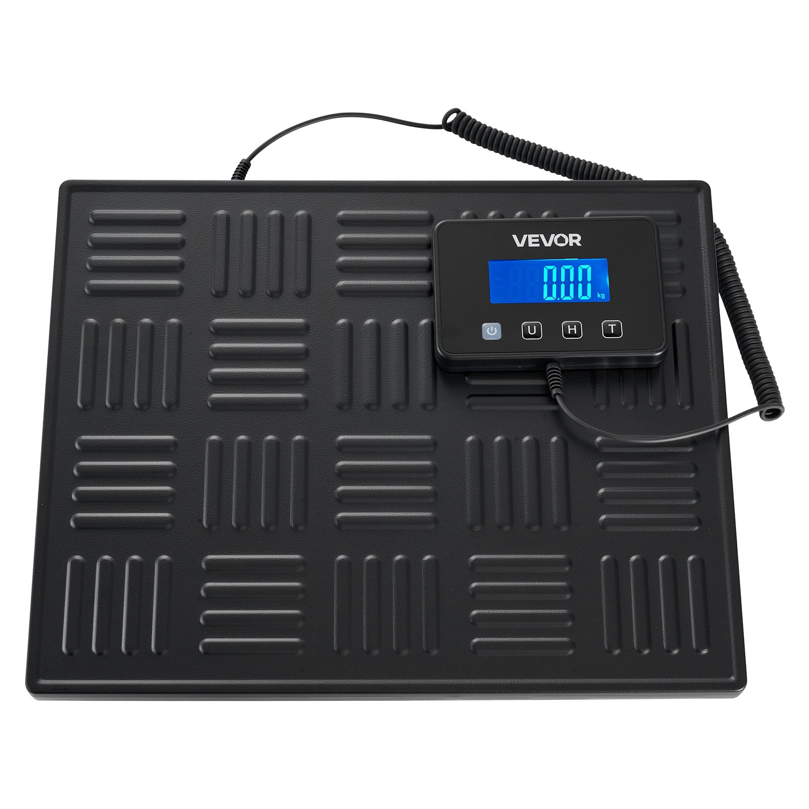 VEVOR Digital Postal Scale, 20 g/100 g Dual Accuracy, 300 kg Commercial Weight Scale with Hold/Tare Function & LCD Display, Fit for Packages, Postage, Luggage, Battery & Charging Cable Included