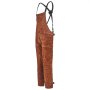 Delantal de soldador de cuero VEVOR con pierna dividida, resistente y ignífugo, de piel de vacuno para hombre y mujer, con 3 bolsillos, ideal para carpintería, jardinería y herrería, talla M