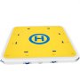 VEVOR Inflatable Dock Floating Platform, 8 x 8 ft, 3-5 Person Capacity, 6 inches Thick, Swim Dock with Hand Pump, Electric Air Pump & Storage Bag, Drop Stitch PVC Non-Slip Raft for Pool Beach Ocean