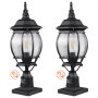 VEVOR 2 PCs Dusk to Dawn Outdoor Lamp Post Light Fixture 530 mm Pole Pier Mount