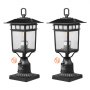 VEVOR 2 PCs Dusk to Dawn Outdoor Lamp Post Luminária 400 mm Poste Pier Mount