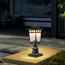 VEVOR 2 PCs Dusk to Dawn Outdoor Lamp Post Light Fixture 15.75in Pole Pier Mount