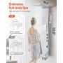 Shower Panel Tower System Stainless Steel Column Rainfall Head Massage Jet 3Mode