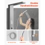 Shower Panel Tower System Stainless Steel Column Rainfall Head Massage Jet 5Mode