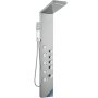 Sistema de painel de chuveiro VEVOR, 4 modos de chuveiro, torre de chuveiro, chuva, cascata, 5 jatos de massagem de corpo inteiro e chuveiro de mão com 3 configurações e mangueira de 59", conjunto de chuveiro de parede de aço inoxidável