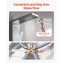 Shower Panel Tower System Stainless Steel Column Rainfall Head Massage Jet 5Mode