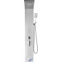 VEVOR shower panel system, 5 shower modes, LED shower panel tower, rainfall, waterfall, 2 body massage jets, bath spout, hand shower with 59-inch hose, wall-mounted stainless steel shower set