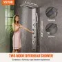 VEVOR Shower Panel System, 6 Shower Modes, LED & Display Shower Panel Tower, Rainfall, Waterfall, 4 Body Massage Jets, Tub Spout, Handheld Shower Head 59" Hose, Stainless Steel Wall-Mounted Shower Set