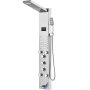 VEVOR Brusepanelsystem, 6 bruseindstillinger, LED & Skærm Vandkraftbruserpaneltårn, Regnvand, Vandfald, 5 massagedyser, Karbadtud, Håndbruser, Vægmonteret Brusesæt i Rustfrit Stål