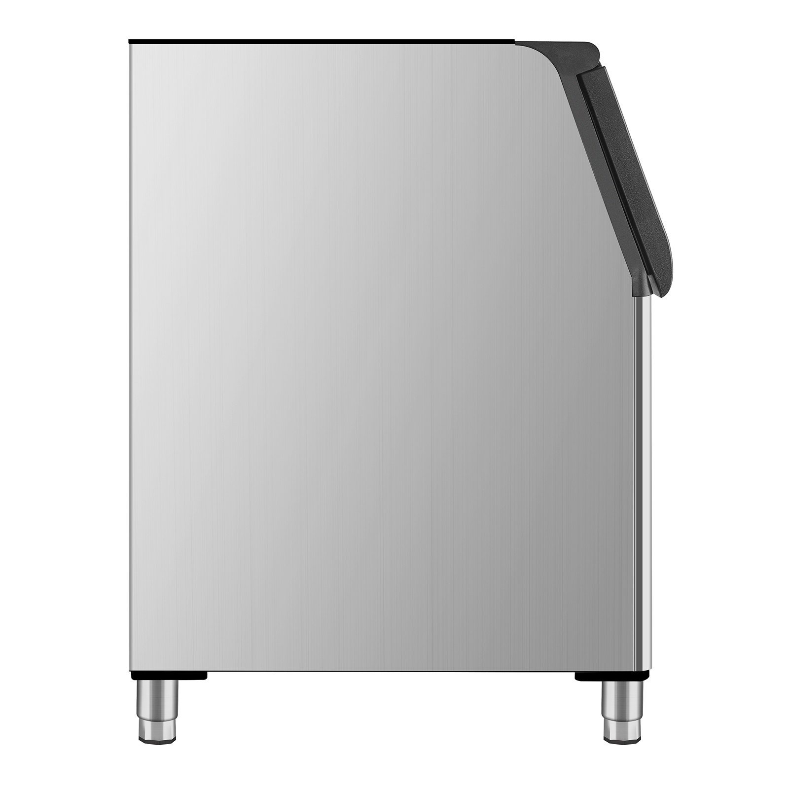 VEVOR - Contenedor de hielo comercial para máquina de hielo, capacidad de 227 kg, de acero inoxidable con filtro y patas de goma antideslizantes ajustables, apto para restaurantes, hoteles y tiendas de bebidas.