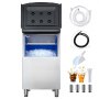 VEVOR Storage Bin, 250LBS Capacity Ice Bin, Stainless Steel Ice Storage Bin with Filter and Adjustable Anti-slip Rubber Feet, Suitable for Restaurant Hotel and Beverage Shops