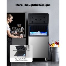 Commercial Ice Maker Storage Bin 300lbs Capacity Business Ice Storage Bin