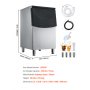 VEVOR Ice Storage Bin, 113kg Capacity Ice-Bin, Stainless Steel Ice Storage Bins with Filter and Adjustable Anti-slip Rubber Feet, Suitable for Restaurant Hotel and Beverage Shops