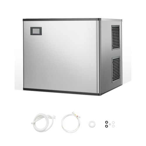 VEVOR Commercial Ice Maker Machine-Head 800 lbs/24 h, 26 Inch Stainless Steel Industrial Ice Machine, Self-Cleaning and Scheduled Ice Making, Modular Ice Cube Machine for Restaurant Hotel - Head Only