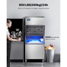 VEVOR Commercial Ice Maker 800 lbs/24 h Self-Cleaning Ice Machine - Head Only