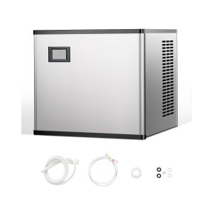 VEVOR Commercial Ice Maker Machine 300 lbs/24 h, 20 Inch Stainless Steel Industrial Ice Machine, Self-Cleaning and Scheduled Ice Making, Modular Ice Cube Machine for Restaurant Hotel - Head Only | VEVOR US