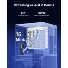 Commercial Ice Maker Machine 300 lbs/24 h Self-Cleaning Ice Machine - Head Only