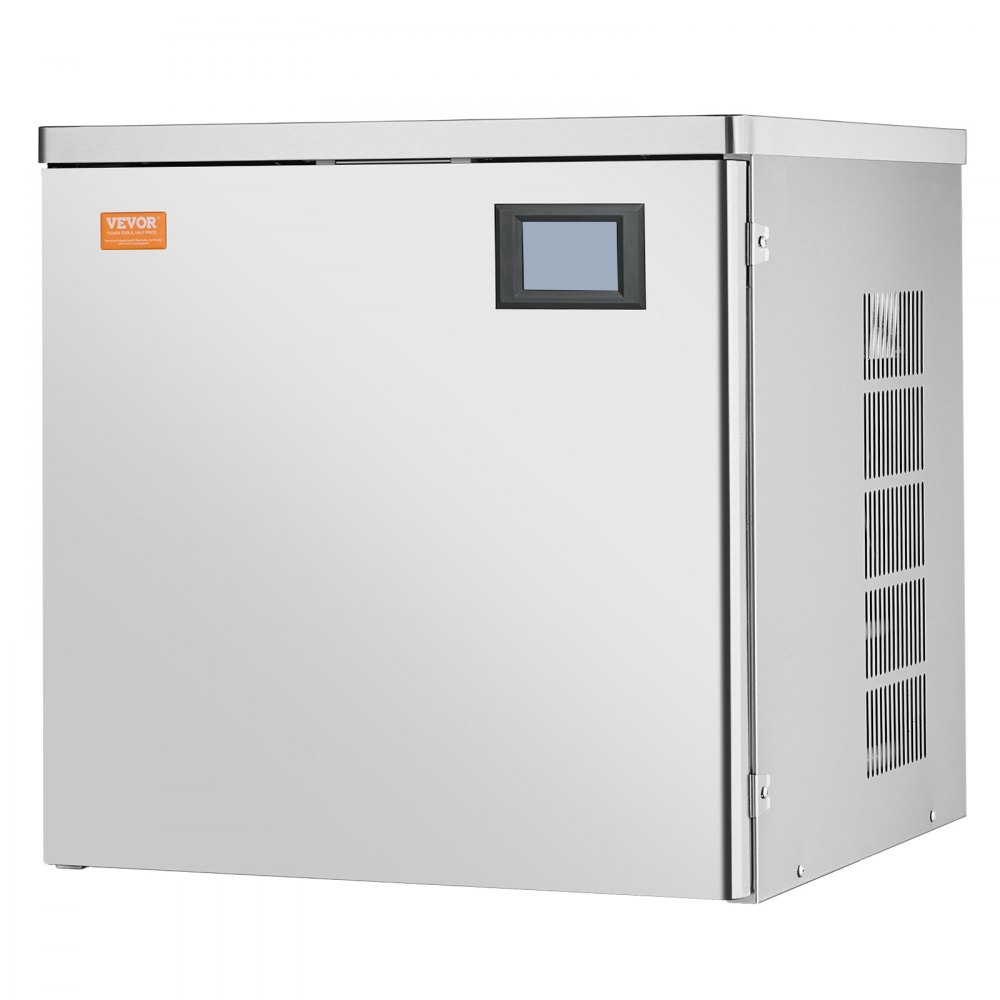 Máquina de hielo comercial VEVOR de 160 kg/día, máquina de hielo industrial de acero inoxidable de 56 cm, autolimpiable y programada, máquina modular para hacer cubitos de hielo en restaurantes y hoteles (solo cabezal)