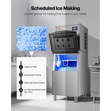 Commercial Ice Maker Machine 360 lbs/Day Self-Cleaning Ice Machine - Head Only