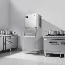 VEVOR Commercial Ice Maker Machine-Head 400 lbs/Day, 22 Inch Stainless Steel Industrial Ice Machine, Self-Cleaning and Scheduled Ice Making, Modular Ice Cube Machine for Restaurant Hotel - Head Only