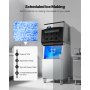 VEVOR Commercial Ice Maker Machine-Head 500 lbs/24 h, 22 Inch Stainless Steel Industrial Ice Machine, Self-Cleaning and Scheduled Ice Making, Modular Ice Cube Machine for Restaurant Hotel - Head Only