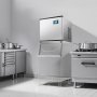 Máquina de hielo comercial VEVOR de 226 kg/24 h, máquina de hielo industrial de acero inoxidable de 56 cm, autolimpiable y programada, máquina modular de cubitos de hielo para restaurantes y hoteles (solo cabezal)