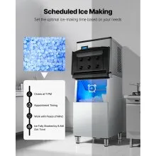 VEVOR Commercial Ice Maker Machine-Head 500 lbs/24 h, 22 Inch Stainless Steel Industrial Ice Machine, Self-Cleaning and Scheduled Ice Making, Modular Ice Cube Machine for Restaurant Hotel - Head Only