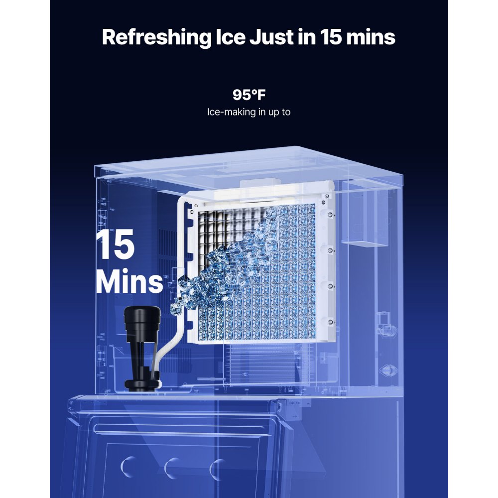 VEVOR Commercial Ice Maker Machine-Head 550 lbs/Day, 22 Inch Stainless Steel Industrial Ice Machine, Self-Cleaning and Scheduled Ice Making, Modular Ice Cube Machine for Restaurant Hotel - Head Only