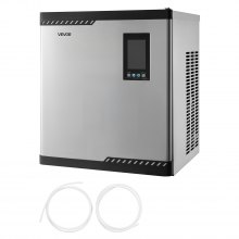 VEVOR Commercial Ice Maker Machine - Head, 136 kg/Day Stainless Steel Ice Machine with Scheduled Ice-Making, Self-Cleaning, Adjustable Thickness, Ideal for Restaurant Bar Cafe Hotel - Head Only