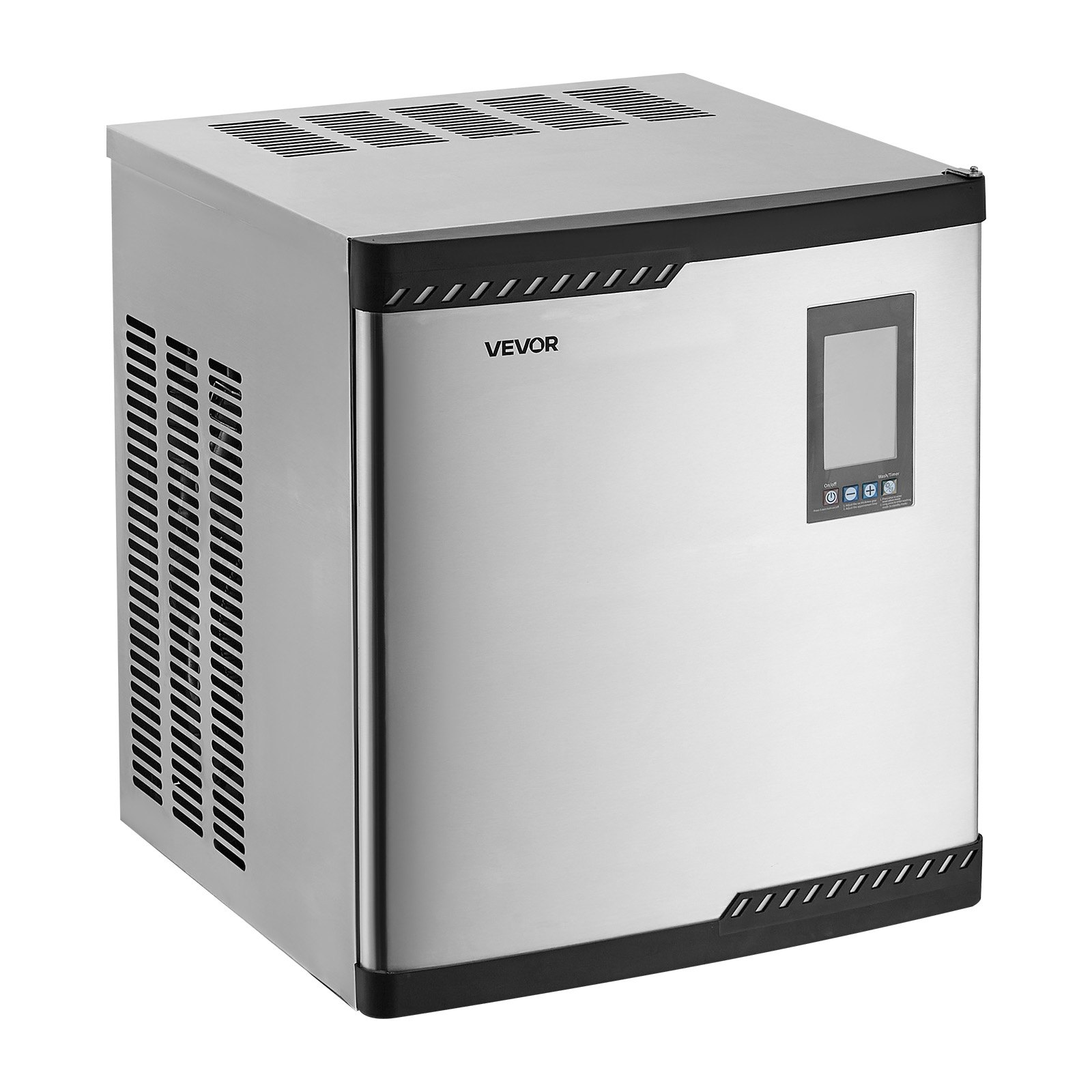 VEVOR Commercial Ice Maker Machine - Head, 136 kg/Day Stainless Steel Ice Machine with Scheduled Ice-Making, Self-Cleaning, Adjustable Thickness, Ideal for Restaurant Bar Cafe Hotel - Head Only