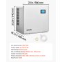 VEVOR Commercial Ice Maker Machine - Head, 163 KG/Day Stainless Steel Ice Machine with Self-Cleaning, 156 PCS Ice Tray, Adjustable Thickness, Ideal for Restaurant Bar Cafe Hotel - Head Only