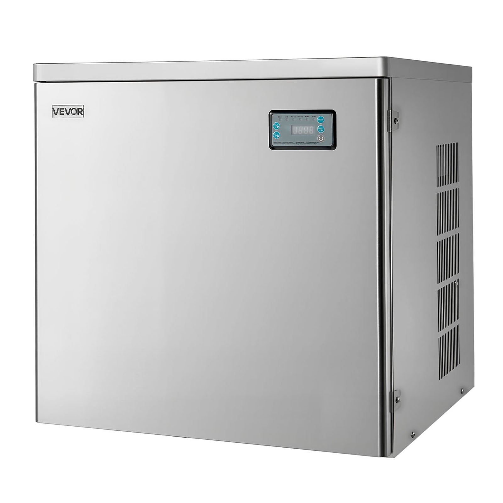 VEVOR Commercial Ice Maker Machine - Head, 204 kg/Day Stainless Steel Ice Machine with Scheduled Ice-Making, Self-Cleaning, Adjustable Thickness, Ideal for Restaurant Bar Cafe Hotel - Head Only