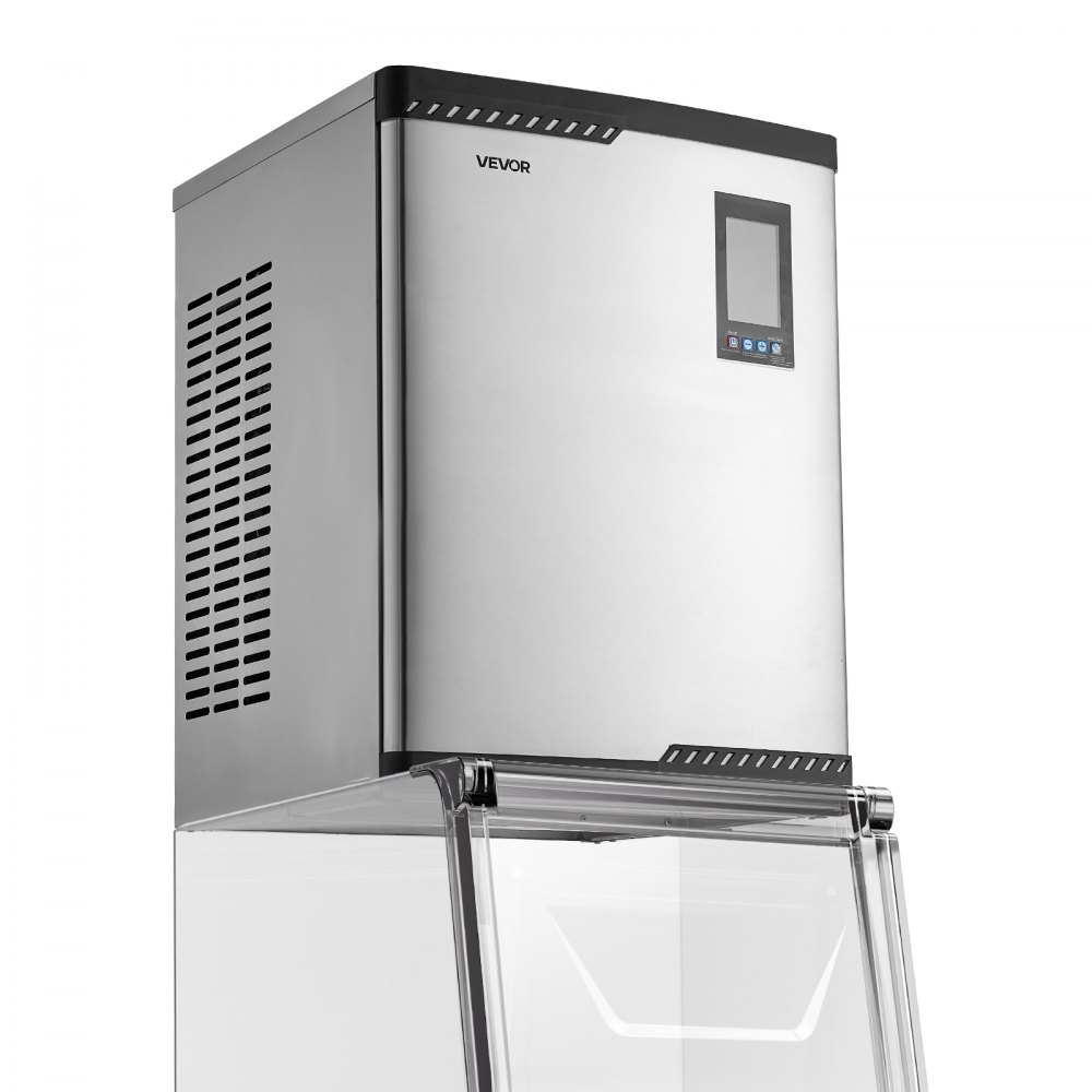 VEVOR Commercial Ice Maker Machine - Head, 800 Lbs/Day Stainless Steel Ice Machine with Scheduled Ice-Making, Self-Cleaning, Adjustable Thickness, Ideal for Restaurant Bar Cafe Hotel - Head Only