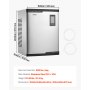 VEVOR Commercial Ice Maker Machine - Head, 800 Lbs/Day Stainless Steel Ice Machine with Scheduled Ice-Making, Self-Cleaning, Adjustable Thickness, Ideal for Restaurant Bar Cafe Hotel - Head Only