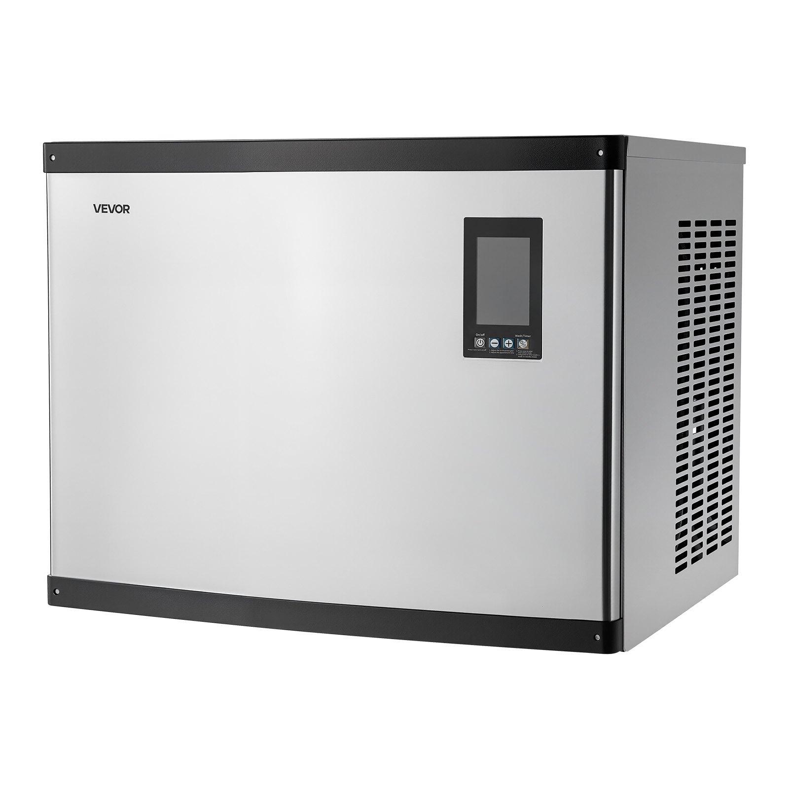 VEVOR Commercial Ice Maker Machine - Head, 1000 Lbs/Day Stainless Steel Ice Machine with Scheduled Ice-Making, Self-Cleaning, Adjustable Thickness, Ideal for Restaurant Bar Cafe Hotel - Head Only
