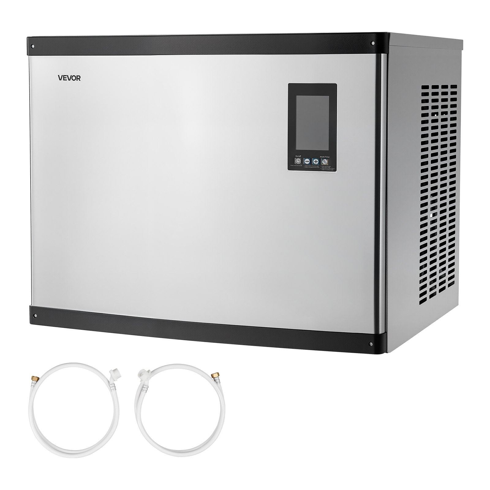 VEVOR Commercial Ice Maker Machine - Head, 1000 Lbs/Day Stainless Steel Ice Machine with Scheduled Ice-Making, Self-Cleaning, Adjustable Thickness, Ideal for Restaurant Bar Cafe Hotel - Head Only