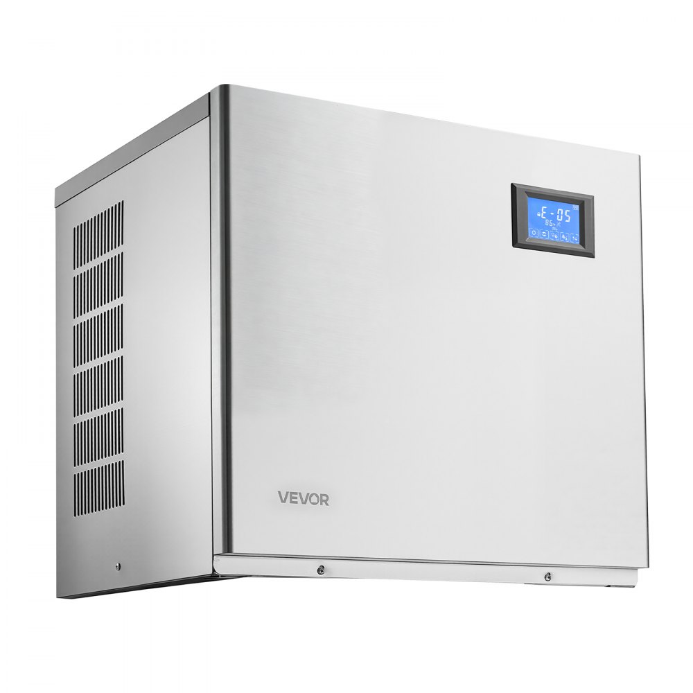VEVOR Commercial Ice Maker Machine 370 Lbs/24H Stainless Steel Head Only, Ice-Making for Restaurant Bar Cafe Hotel, Ice Ready in 15 Mins, with Self-Cleaning, 132 pcs Ice Tray, Adjustable Thickness