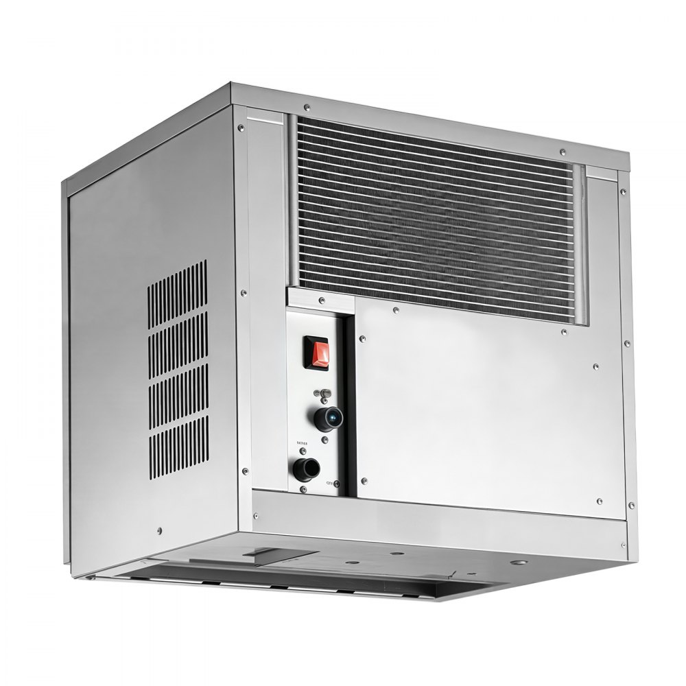 VEVOR Commercial Ice Maker Machine 370 Lbs/24H Stainless Steel Head Only, Ice-Making for Restaurant Bar Cafe Hotel, Ice Ready in 15 Mins, with Self-Cleaning, 132 pcs Ice Tray, Adjustable Thickness