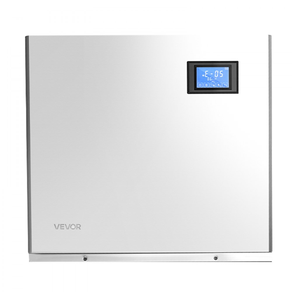 VEVOR Commercial Ice Maker Machine 168 kg/24H Stainless Steel Head Only, Ice-Making for Restaurant Bar Cafe Hotel, Ice Ready in 15 Mins, with Self-Cleaning, 132 pcs Ice Tray, Adjustable Thickness