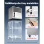 VEVOR Commercial Ice Maker Machine 254 kg/24H Stainless Steel Head Only, Ice-Making for Restaurant Bar Cafe Hotel, Ice Ready in 15 Mins, with Self-Cleaning, 182 pcs Ice Tray, Adjustable Thickness
