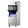 VEVOR Commercial Ice Maker Machine 254 kg/24H Ice-Making Stainless Steel, for Bar Cafe Restaurant Business, Ice Ready in 15 Mins, Freestanding with 113 kg Ice Storage Bin and Auto Self-Cleaning