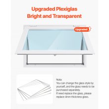 VEVOR Concession Window 92x61 cm, Aluminum Alloy Frame Service Window for Food Truck, Up to 85 Degrees Stand Serving Window with Awning Door and Drag Hook, Rainwater Resistant for Concession Trailers
