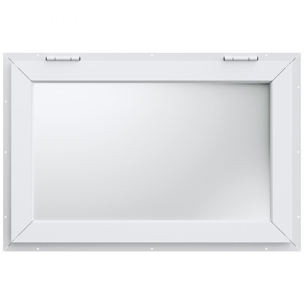 VEVOR Concession Window 91x61cm, Aluminum Alloy Food Truck Service Window with Awning Door & Drag Hook, Up to 85 Degrees Stand Serving Window for Food Trucks Concession Trailers, Glass Not Included