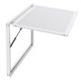 VEVOR Concession Window 135x84 cm, Aluminum Alloy Frame Service Window for Food Truck, Up to 85 Degrees Stand Serving Window with Awning Door and Drag Hook, Rainwater Resistant for Concession Trailer