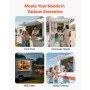 VEVOR Concession Window 188x102cm, Aluminum Alloy Frame Service Window for Food Truck, Up to 85 Degrees Stand Serving Window with Awning Door and Drag Hook, Rainwater Resistant for Concession Trailer